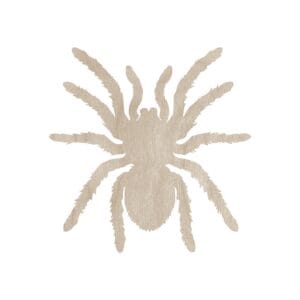 Drewniana figurka pająk tarantula 15 cm ze sklejki o gładkiej powierzchni do własnoręcznego zdobienia techniką DIY.