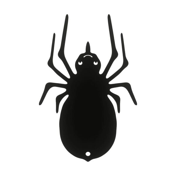 Drewniany Pająk Dekoracyjny na Halloween Czarny HDF 15 cm Czarny pająk dekoracyjny z płyty HDF o wysokości 15 cm z wycięty laserowo detalem na Halloween.