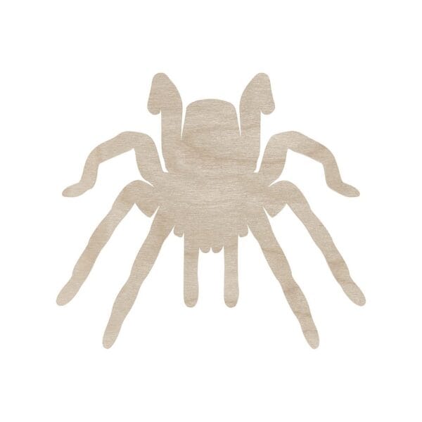 Drewniany Pająk Tarantula DIY Dekoracja Halloween 14 cm Sklejka Laserowo Cięta Drewniany pająk tarantula DIY 14 cm wycięty laserowo ze sklejki jako baza do dekoracji Halloween.
