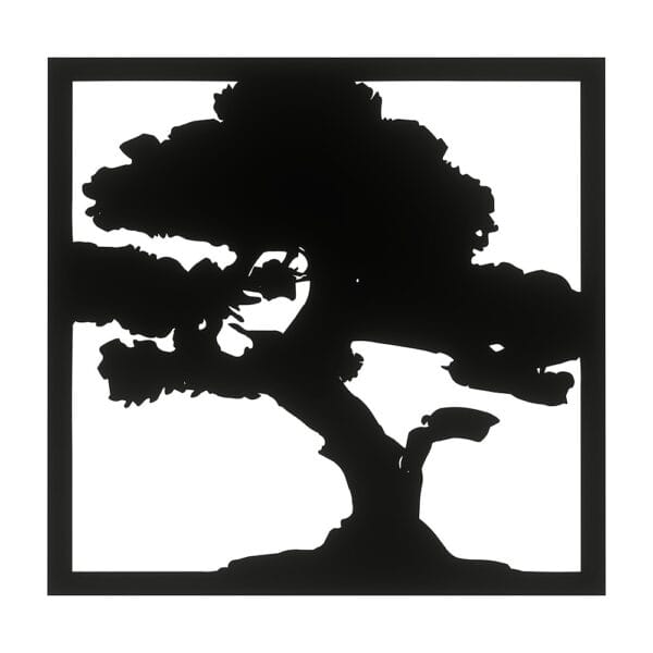 Baza pod mech chrobotek drzewo bonsai kwadrat 30 x 29 cm z ażurowym motywem w ramce.