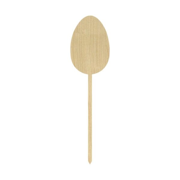 Topper Wielkanocny Jajko Ozdobne z Płyty HDF Klon 4,6 x 11,7 cm - zdjęcie 1 Topper Wielkanocny Jajko Ozdobne z Płyty HDF Klon 4,6 x 11,7 cm w widoku z przodu na białym tle.