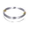 Drut Aluminiowy Florystyczny 1,5 mm Srebrny 5 m do Rękodzieła DIY - zdjęcie 1 Srebrny drut aluminiowy florystyczny 1,5 mm zwinięty w zwój o długości 5 m z rozwiniętym końcem z przodu.