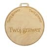 Medal Drewniany z Grawerem Własny Napis Podziękowanie