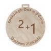 Medal Drewniany z Grawerem Własny Napis Podziękowanie