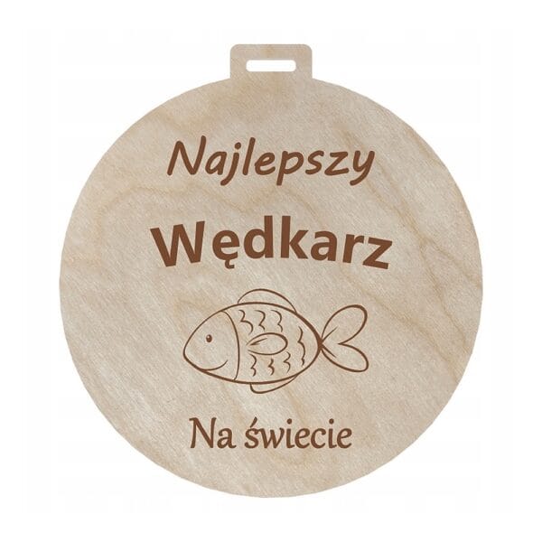 Medal Drewniany z Grawerem Własny Napis Podziękowanie