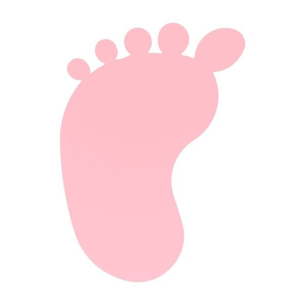 Stópki Ozdobne 2,8 x 1,4 cm 10 szt. - zdjęcie 1 Stópki Ozdobne 2,8 x 1,4 cm w kształcie dziecięcej stopy z pięcioma palcami.