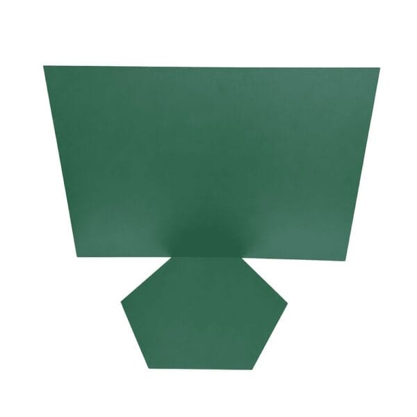 Zielona płyta HDF 3 mm o wymiarach 920x600 mm w zbliżeniu, ukazująca gładką, jednolitą powierzchnię materiału.
