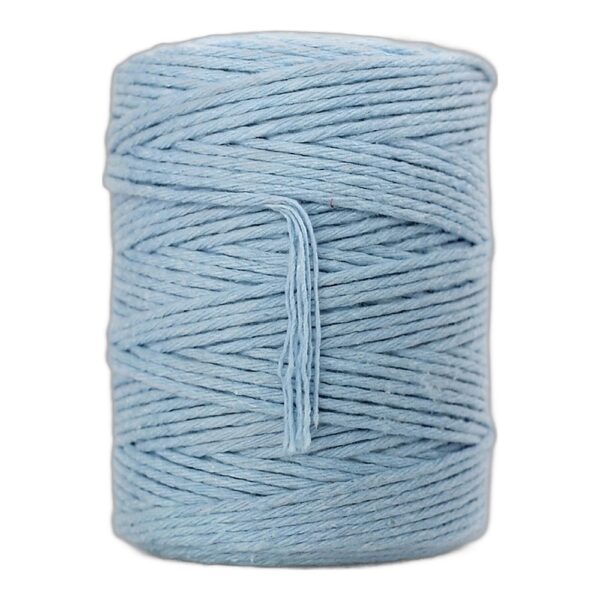 sznurek-bawelniany-skrecany-2-mm-150-m-do-makramy-blekitny Sznurek Bawełniany Skręcany 2 mm 150 m do Makramy - Błękitny